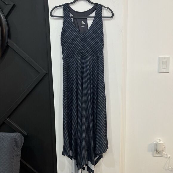 prAna Dresses & Skirts - Prana Women's Striped Racerback Handkerchief Asymmetrical Saxon Dress Medium